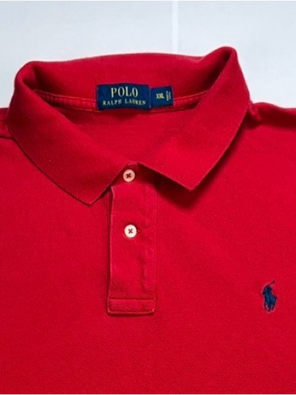 Polo Ralph Lauren Classic Red 2 Button Polo XXL Cotton Preppy Business Casual